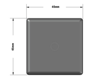 60-010-0 MODULAR SOLUTIONS POLYAMIDE END CAP 45MM X 45MM GRAY